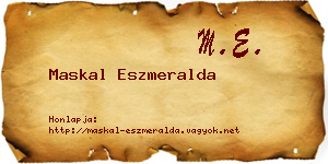 Maskal Eszmeralda névjegykártya